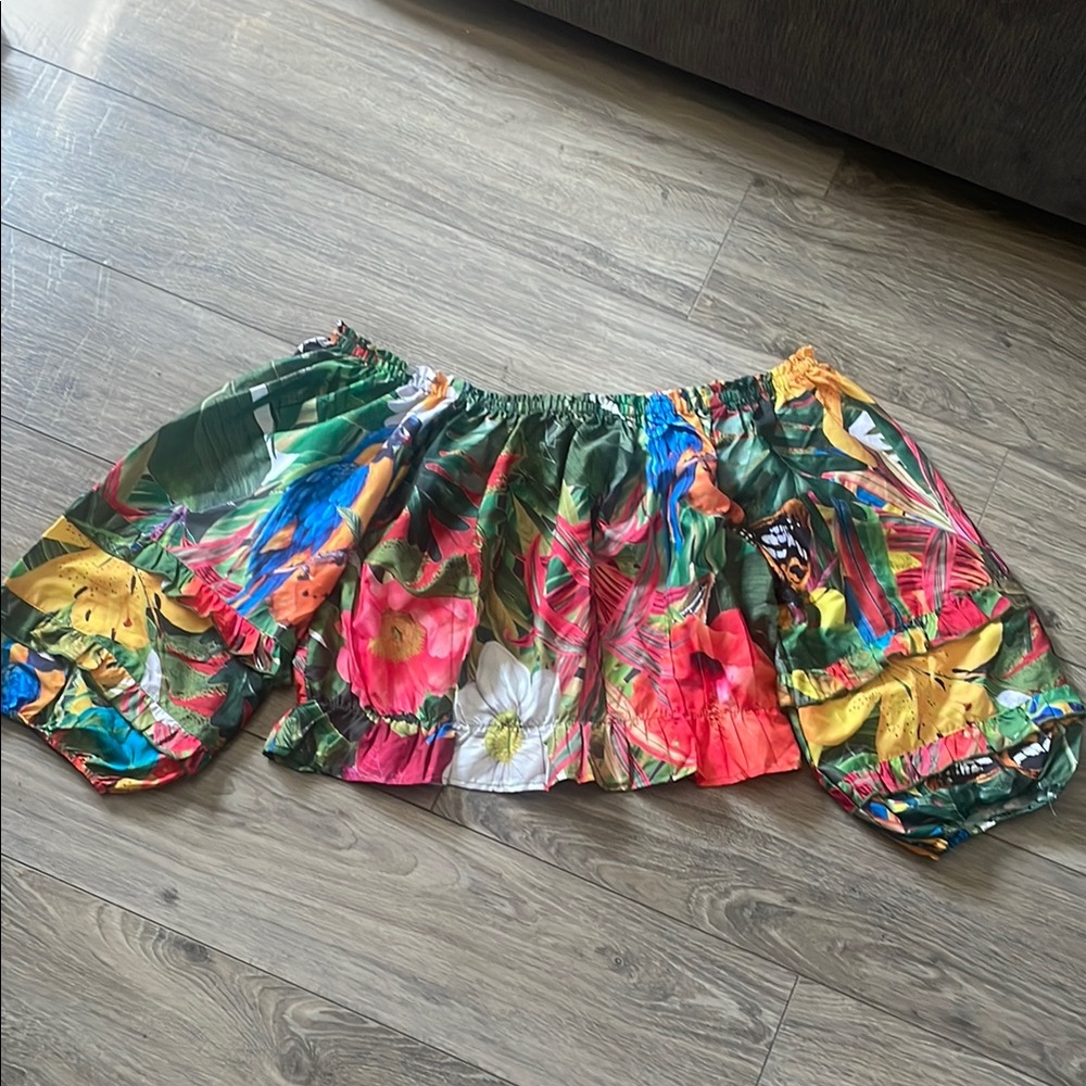 Colorful Floral Two-Piece Set - Picture 5 of 5